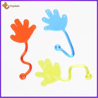 1PC Small sticky hands sticky palms children's nostalgic toys trumpet shake hands retractable small sticky hands
