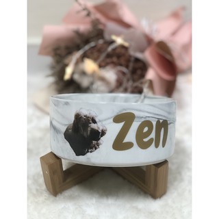 Personalise/Customise Ceramic Dog/Cat/Pet Bowl with Superior Quality Stand! | Personalized Gifts for Barkday and Meowday