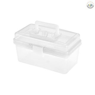 ✲ ready stock ✲Clear Plastic Art Storage Box Watercolor Oil Painting Supplies Multipurpose Case Portable for Artists Students
