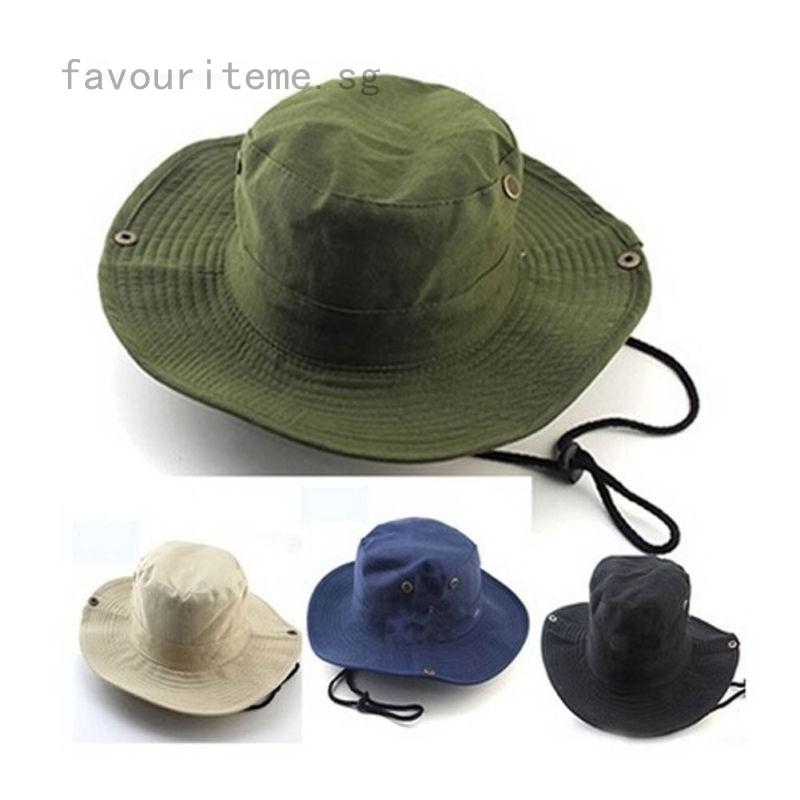 favouriteme UPF 50+ Sun Hat Bucket Cargo Safari Bush Boonie Summer Fishing Hat Multi Colours