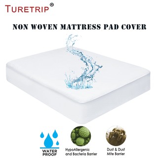 [Reay Ship]Non Woven Waterproof Mattress Protector Hotel Disposable Bed Sheet Travel Easy To Carry Anit Mites