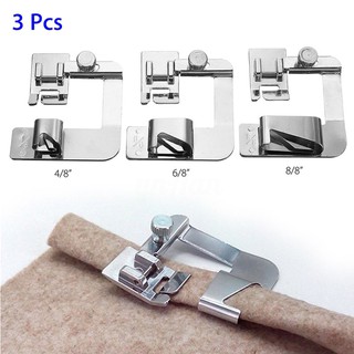 3pcs Multifunctional Home Used Electric Hemmer Curling Sewing Machine Foot Presser