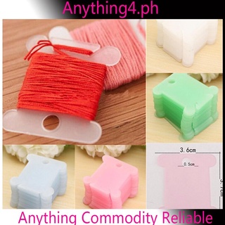HOT ANY☀ 100pcs Plastic Embroidery Floss&Craft Thread Bobbins for Storage Holder