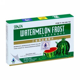 Sanjin Watermelon Frost Lozenges 12s - By Medic Drugstore