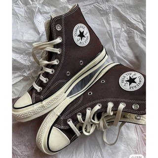 C0nverse 1970S New Mocha Brown Men's and Women's Canvas Shoes High-Top Sports Shoes Casual Shoes