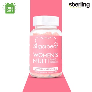 [READY STOCKS] SOLE DISTRIBUTOR-Sugarbear Multi - Multi Vtamin 60 Vegan Gummies - Sugar Bear Made in USA ( Free Gift)