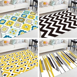 Printed Carpet Living Room Bedroom Bedside Rugs Non-slip Floor Mat Fashion