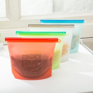 Reusable Fridge Vacuum Food Sealer Bags Silicone Wrap