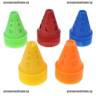 [prosper]10 Pcs Soccer Training Sign Dish Pressure Resistant Cones Marker Discs