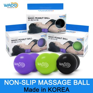 [WADO] Made in KOREA, Non-slip Peanut Massage Ball, 100% PU Material