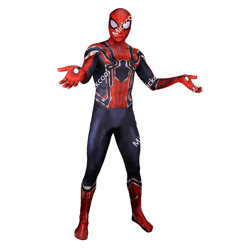 Avengers 3 Spiderman Homecoming Cosplay Costume Spider Man Superhero Bodysuit