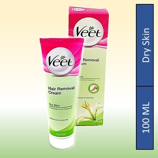 Veet Hair Removal Cream With Shea Butter & Lily Fragrance for Dry Skin 100ML