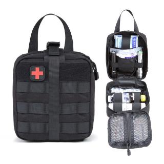 Outdoor Sports First Aid Bag MOLLE Medical Storage Package Hiking Camping Patch