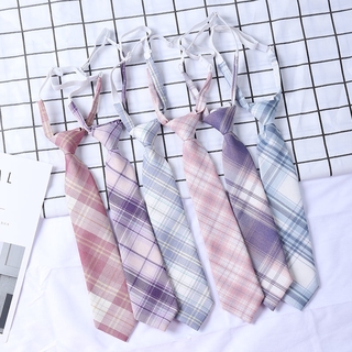 Japanese Jk Tie Female Free Lazy College Style Shirt Uniform Accessories Small Things Student School Uniform Plaid Tie Male
