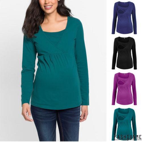 EMS-2018 The New Hot Selling Women´s Pregnant Maternity Nursing Top