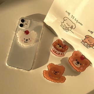 Popsocket Phone Holder Foldable Epoxy Cartoon Holder Korean Bear Cute Style