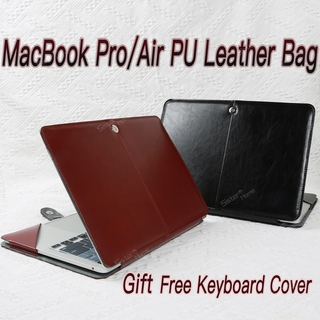 PU Leather Laptop Sleeve Bag Case Cover MacBook Retina Air Pro 13 15 13.3 16 inch 2019 A2141 2020 A2338 A2337 A2251 A2289 A2179 Touch Bar A2159 A1990 A1989 A1706 A1932 Case