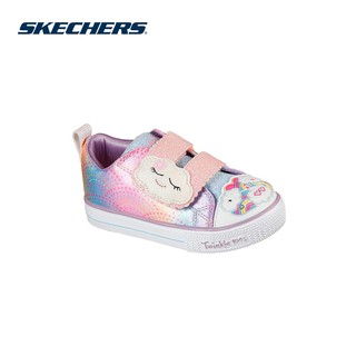 Skechers Girls Shuffle Lite Twinkle Toes Shoes - 314925N-MLT