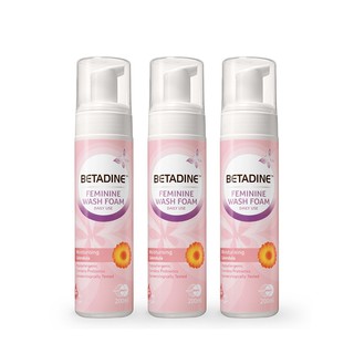 Betadine Feminine Wash Foam 200ml x3