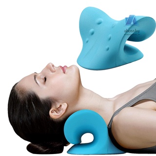 [Home Life]Neck Stretcher Support Pillow Neck and Shoulder Relaxer Pain Relief Portable Traction Pillow Neck Traction Neck Posture Correction Pillow