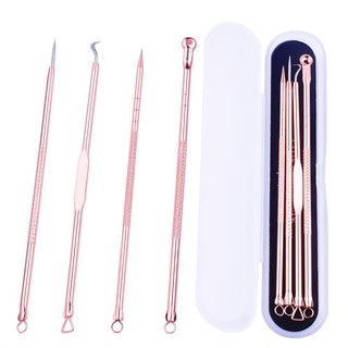 4pcs/set Pimple Blemish Comedone Acne Extractor Remover Needles Beauty Tool Comedone Needle
