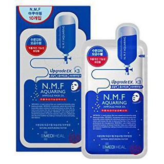 [100% Authentic] 1box/10Pcs Mediheal Clinic N.M.F. Aquaring Ampoule Masks