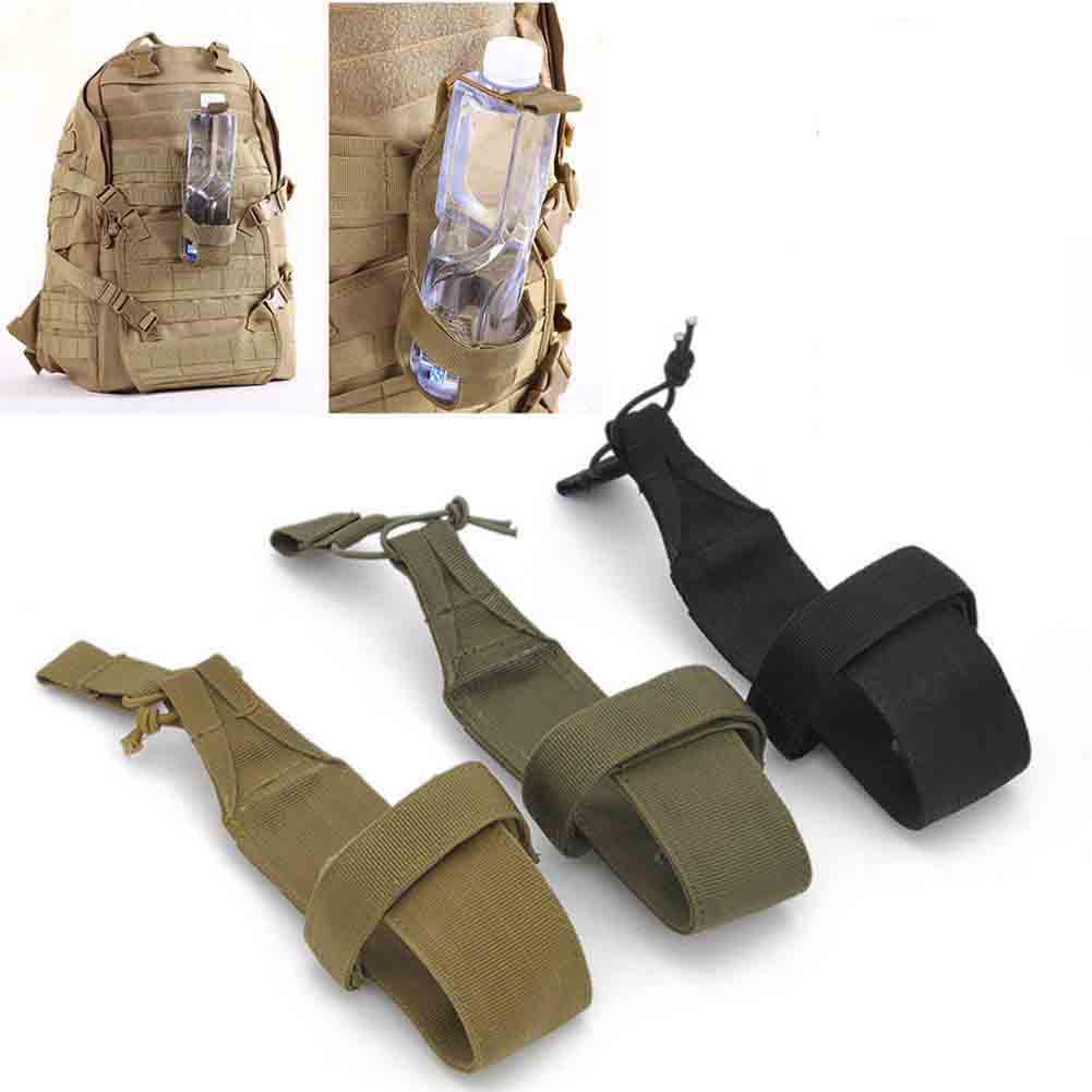 Durable Water Bottle Holder Belt Carrier Pouch Hiking Camping Molle Bag
