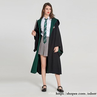 Harry Potter Magic Gown Gryffindor School Gown Slytherin Cape Cloak Cosplay Cost