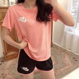 Women sports short sleeve t-shirt shorts set fitness running quick-drying set