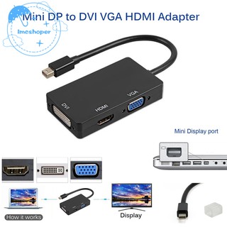 🐬Mini Display Port Thunderbolt to HDMI VGA DVI Adapter For MacBook Pro Mac Air