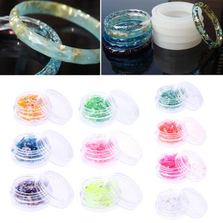*J❤* Glitter Shell Paper Nail Art Decoration Silicone Resin Mold Making Tool