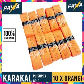 [Shop Malaysia] Karakal PU Super Grip Badminton Tennis Squash (Orange x 10 pieces）