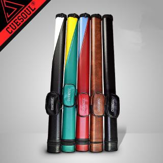CUESOUL Two Tone Pool Cue Tube Case 1 Butt 1 Shaft Billiard Cue Canister For 1/2 Jointed Cue Stick