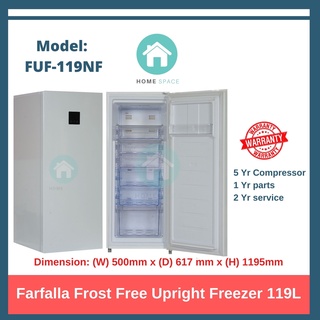 Farfalla Frost Free Dual Function Upright Freezer (119L), FUF-119NF