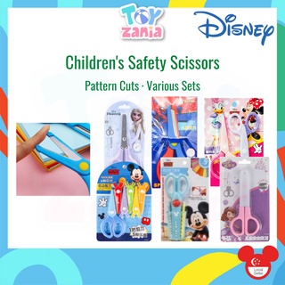 [TOYZANIA] Disney Children Art & Craft Scissors Pattern Cuts Safety Scissors Kids School Stationery Education Gift