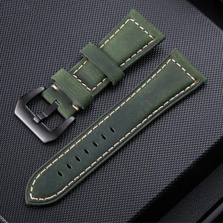 High Quality Smooth Watch Band for Panerai Style Men's Watch Bands Genuine Leather Business Watchband Strap 20/22/24/26 mm Size