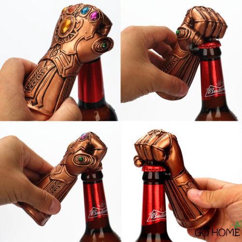 ♨G-H-Infinity Thanos Gauntlet Glove Beer Bottle Opener Soda Glass Caps
