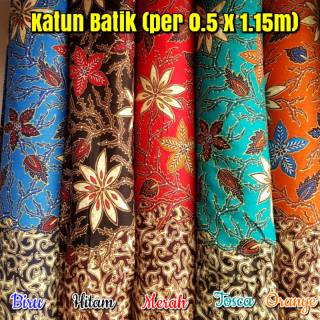 Batik Cotton - dress Material / Robe / Negligee / Skirt / Shirt / (per 0.5x1.15m)