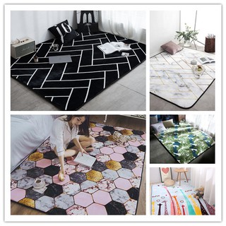 CARPET 120-190cm Multiple Size Anti Slip Velvet Carpet Floor Mat Tea Table Mat SG STOCK