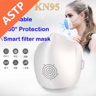 ASTP N95High Quality Silicon KN95 Filter Reusable Smart electric Face Mask