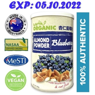 EARTH Organic Almond Blueberry Powder 500gm [EXP: 05/10/2022]