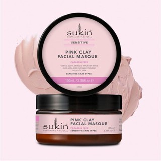 Sukin Pink Clay Facial Masque 100ml - Australia Made - Leave Skin Looking Radiant And Clear