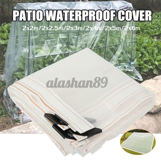 Clear Patio Garden Plant Canopy Sunshade Rain Cover Waterproof Windproof 6 Size Ready Stock