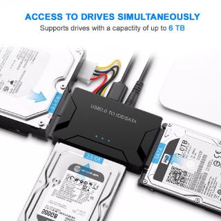 SATA to USB IDE to USB3.0 Cable 2.5" 3.5" Hard Drive SATA Adapter Hard Drive Converter Cable (1)