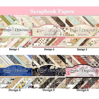PAPER DESIGNER SCRAPBOOK Papers DIY Craft (DESIGN 5 - 8)