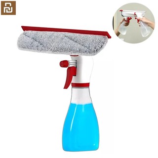 Yijie Handheld Spray Window Wiper Microfiber Window Mirror Cleaning Brush Mop Soft Rubber Bendable Duster Cleaner