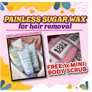 [Shop Malaysia] [FREE BODY SCRUB] STRANGE SUGAR WAX PAINLESS HAIR REMOVAL WAX NEW FORMULA!