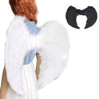 Feather Wings Angel Fairy Adults Fancy Dress Costume Halloween Party Supplies