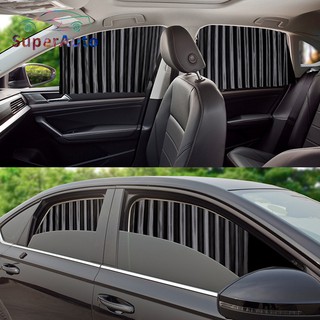SuperAuto Car Side Window Sunshade Cover UV Protection Car Window Curtain Summer Sunshade Window Protector Auto Sun Shades Car Accessories