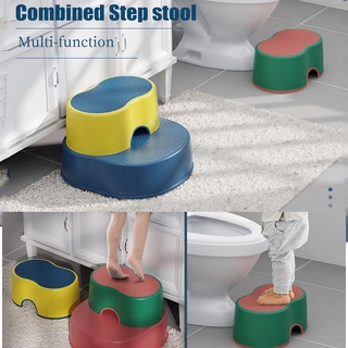 ❤ Two Step Kids Step Stools Child Toddler Safety Steps For Bathroom Kitchen And Toilet Potty Training Non Slip Feet